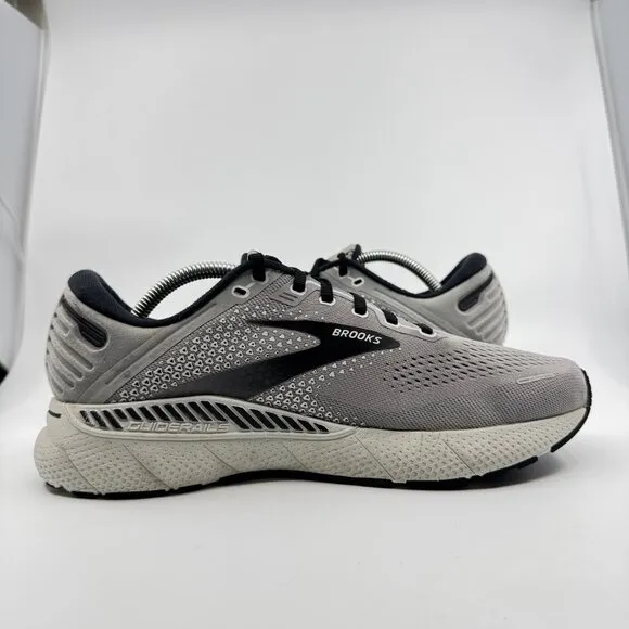 Brooks Running Shoes Mens Size 9.5 Adrenaline GTS 22 Shoes Gray Mesh Lightweight