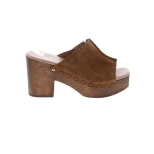 Brown Suede Clogs, Square-toe, Sam Edelman, Size 8.5
