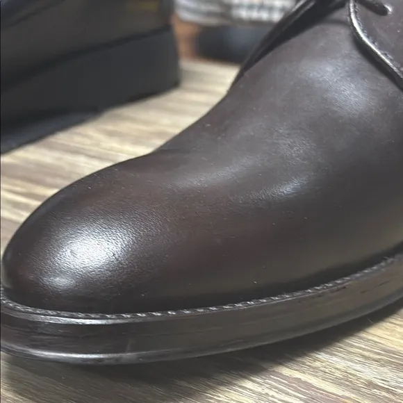 Bruno Magli Brown Leather Oxfords Sleek Design