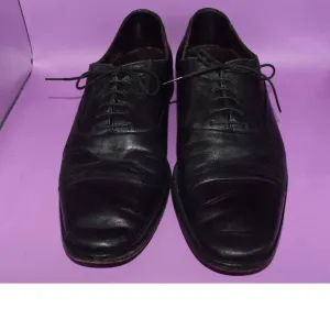 Bruno Magli Black Super Prime Leather Toscano Oxfords - 9 M