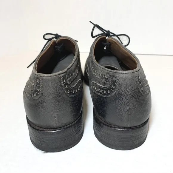 Bruschi Wing-tip Lace Up Oxfords Grey EUC