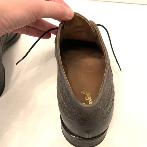 Bruschi Wing-tip Lace Up Oxfords Grey EUC