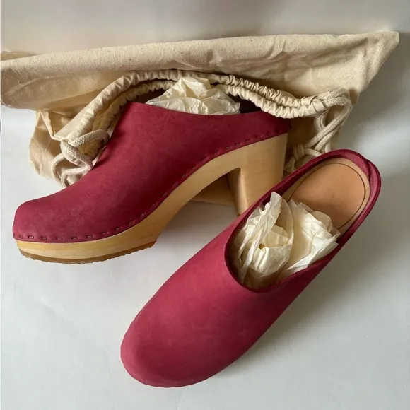 Bryr Chloe Clogs in Azalea - size 39/9