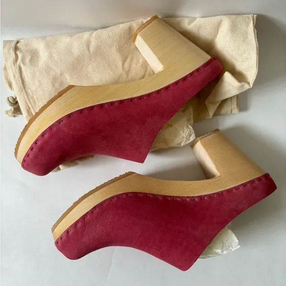 Bryr Chloe Clogs in Azalea - size 39/9