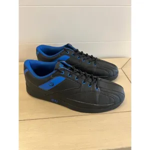 BSI Mens Sport Black Blue Bowling Shoes Size 11.5 Slide Sole Lightweight