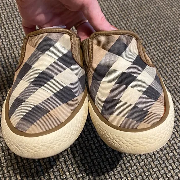 BURBERRY NOVA CHECK MULE/Slip On🔥Canvas/Leather🔥GUC/size 38🇬🇧 7.5-8🇺🇸WOW👀