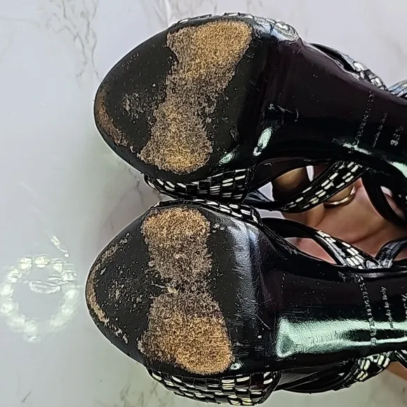 Burberry Open Toe Heels