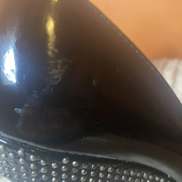 Burberry studded black heels