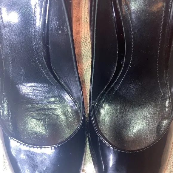 Burberry studded black heels