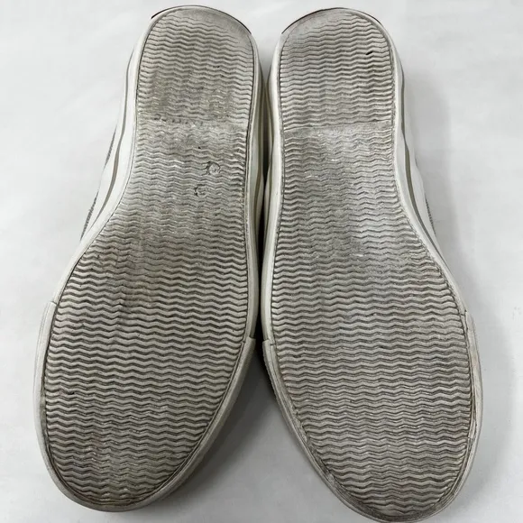 Burberry Women's Metallic Light Gold Speckle Slip On Sneaker Shoes Sz.8 US/39