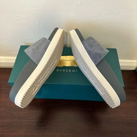 Buscemi leather upper and lining lightweight handcrafted slide sandal size 35
