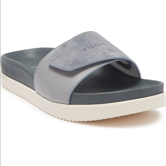 Buscemi leather upper and lining lightweight handcrafted slide sandal size EU 35