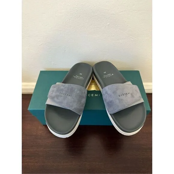 Buscemi leather upper and lining lightweight handcrafted slide sandal size EU 35
