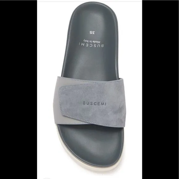 Buscemi leather upper and lining lightweight handcrafted slide sandal size EU 35