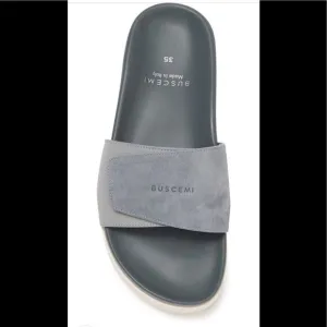 Buscemi leather upper and lining lightweight handcrafted slide sandal size EU 35