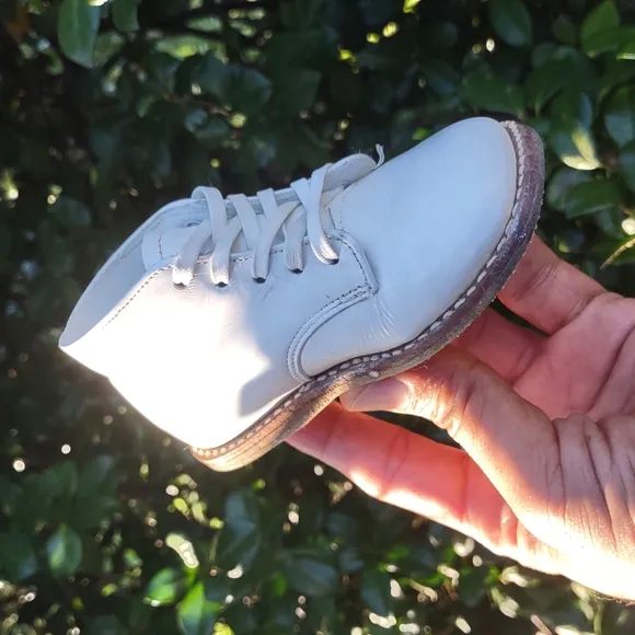 Buster Brown Vintage High Top Pure Leather Shoe (Leather Throughout)