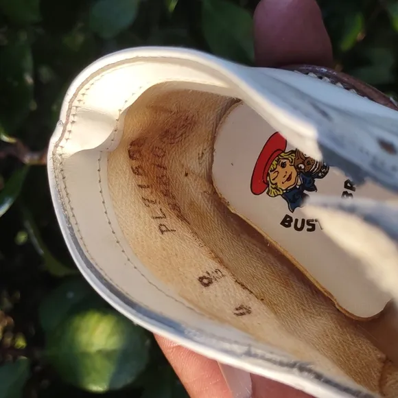 Buster Brown Vintage High Top Pure Leather Shoe (Leather Throughout)