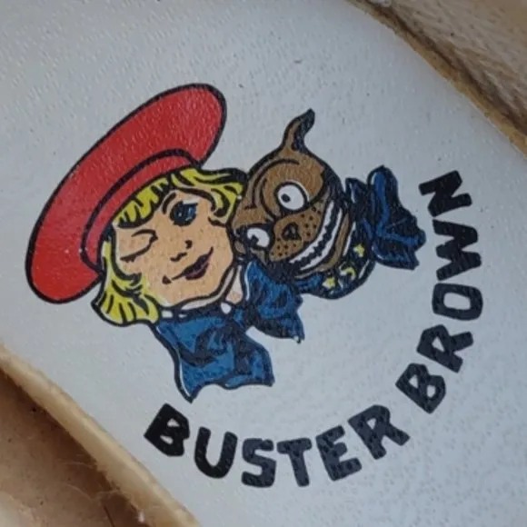 Buster Brown Vintage High Top Pure Leather Shoe (Leather Throughout)