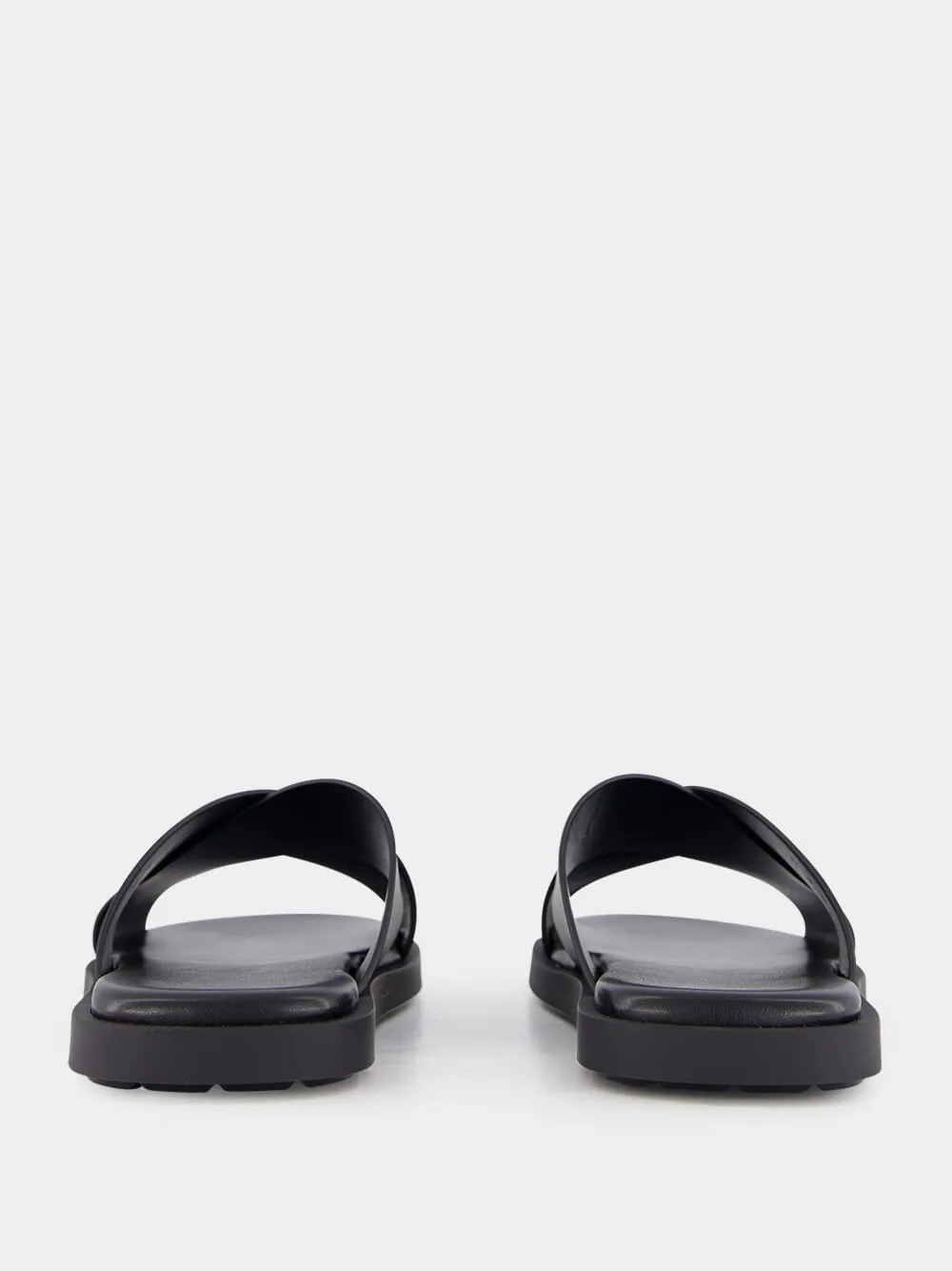 Calfskin Sandal with Crossover Straps