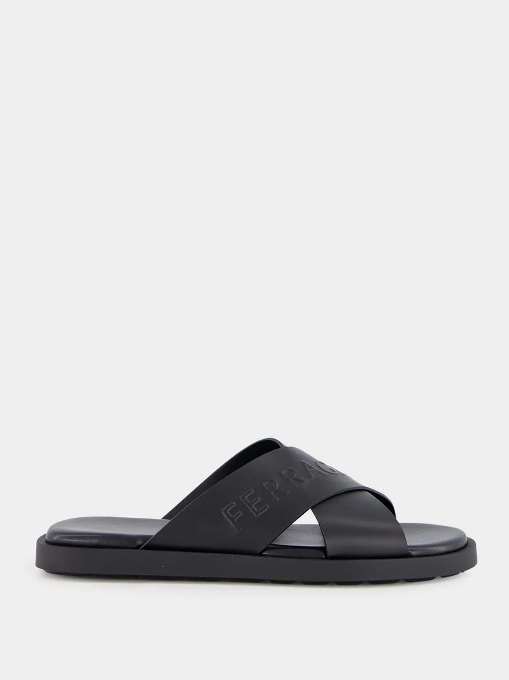 Calfskin Sandal with Crossover Straps