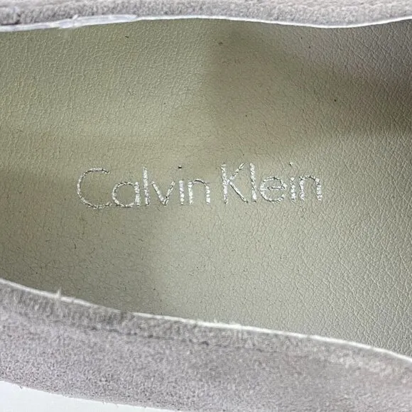 Calvin Klein Faustino Men's Size 10 M Oxfords Suede Shoes Oily Toffee