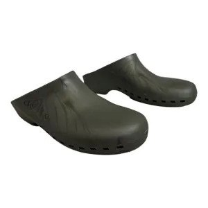 Calzuro Size 46-47 Classic Without Holes Metallic Grey Professional Work Clogs