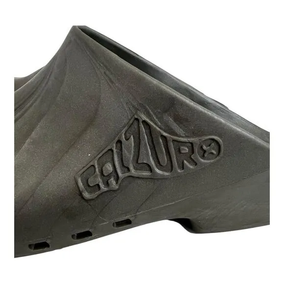 Calzuro Size 46-47 Classic Without Holes Metallic Grey Professional Work Clogs