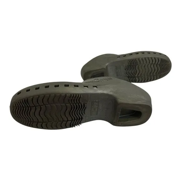 Calzuro Size 46-47 Classic Without Holes Metallic Grey Professional Work Clogs