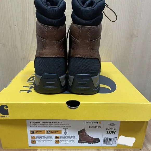 Carhartt Ground Force Waterproof 8'' Composite Toe Work Boot NWT