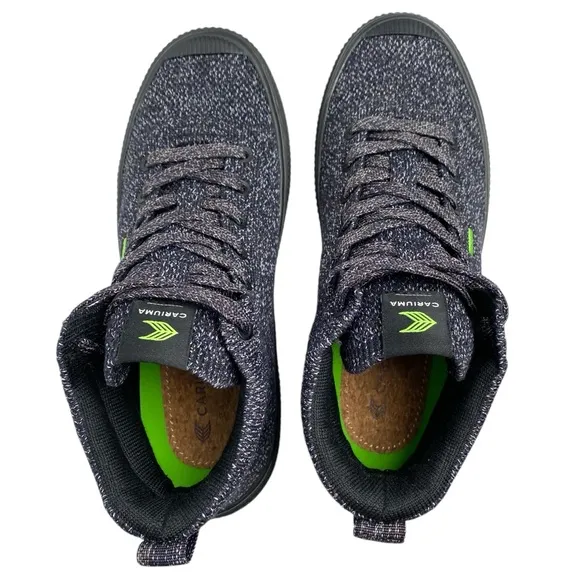 Cariuma IBI High Women's Stone Black Knit High Top Sneakers Shoes Size 6.5 NEW