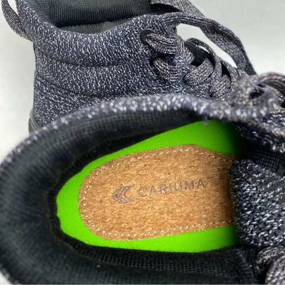 Cariuma IBI High Women's Stone Black Knit High Top Sneakers Shoes Size 6.5 NEW