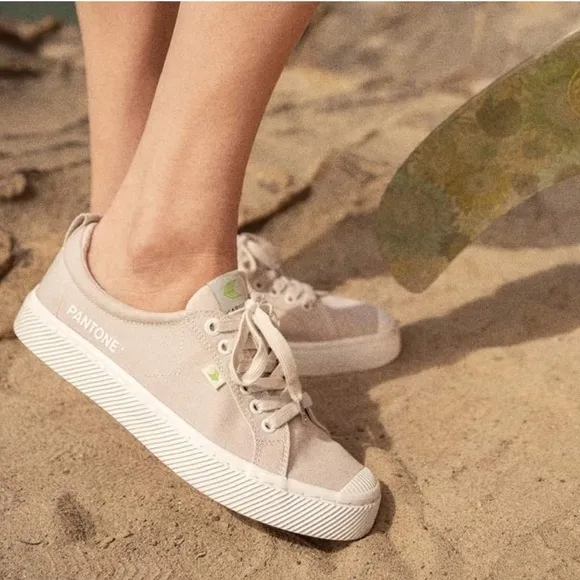 CARIUMA Low Top Pantone Cacao Nibs Canvas Sneaker