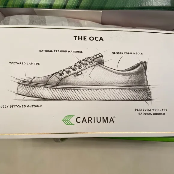 Cariuma OCA LOW Rose Canvas Sneakers Unisex Women 10.5/Men 9 New