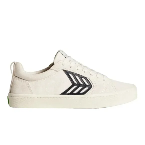 Cariuma Unisex CATIBA PRO Canvas Logo Sneaker Off-White Vintage 4.5 Mens 6 Women