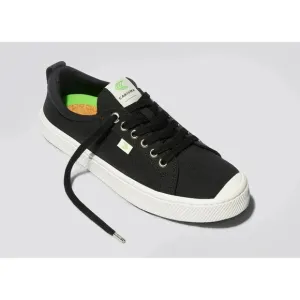 Cariuma Unisex Sneakers Oca Low Top Lace Up Organic Canvas Black W9.5 M8 NIB
