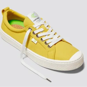Cariuma Yellow Canvas OCA Low Top Unisex Men 8/Women 9.5 New Sustainable