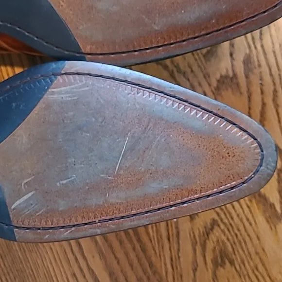 Carrucci Men's 13 leather oxford whiskey nearly new