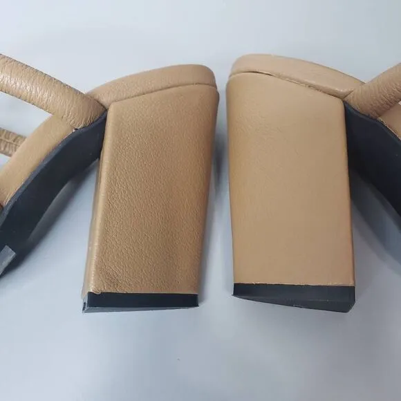 Caverley Tan Block Heels Size 37