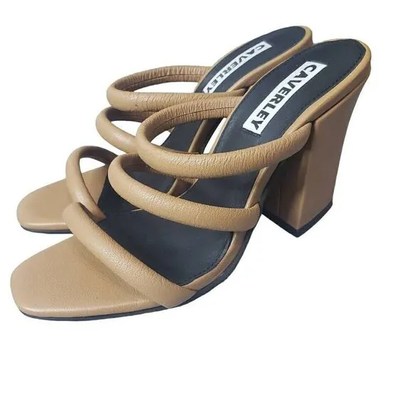 Caverley Tan Block Heels Size 37