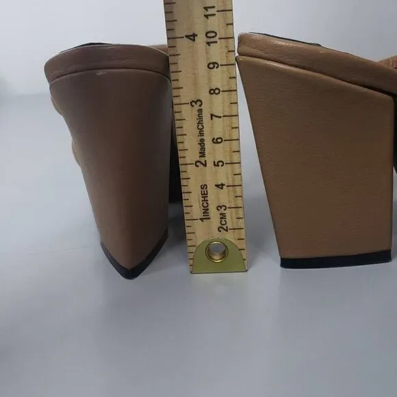 Caverley Tan Block Heels Size 37