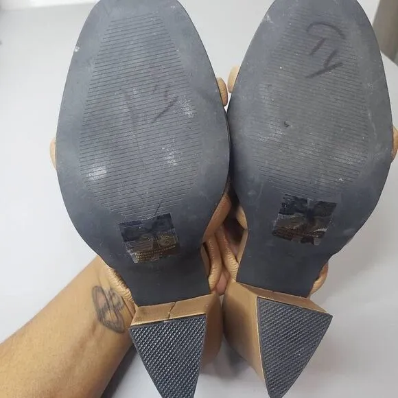 Caverley Tan Block Heels Size 37