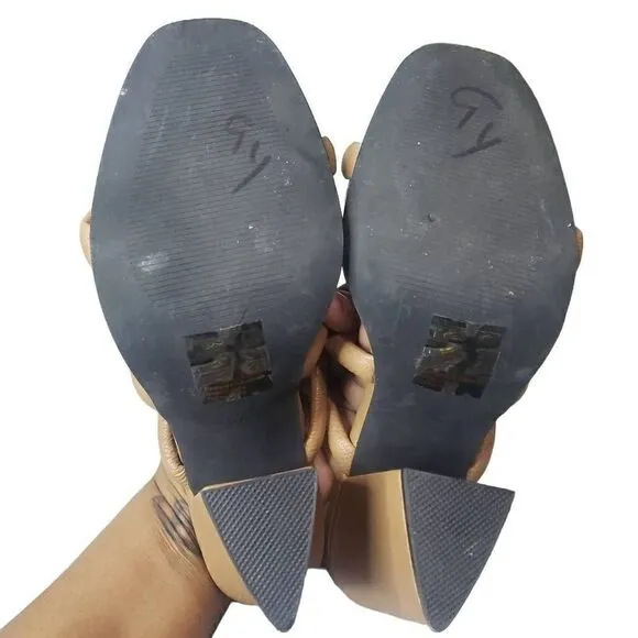 Caverley Tan Block Heels Size 37