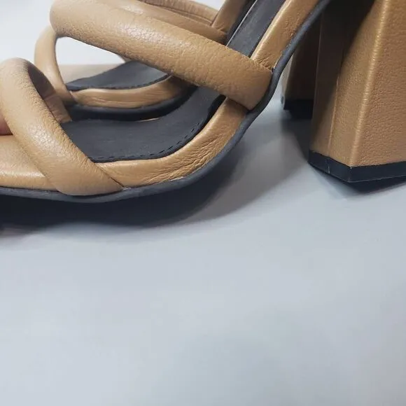 Caverley Tan Block Heels Size 37