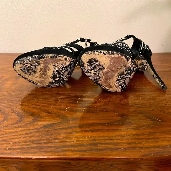 Cesare Paciotti Studded Suede Heels