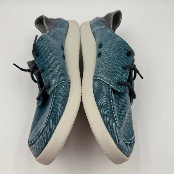Chaco Chillos Mens Casual Sneakers Blue &amp; Gray Size 12 Lightweight Canvas