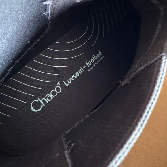 Chaco Men's Fields Chelsea Waterproof Boot Tan Slip on Casual Preppy Sz 10.5