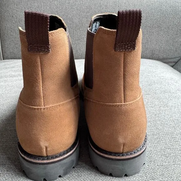 Chaco Men's Fields Chelsea Waterproof Boot Tan Slip on Casual Preppy Sz 10.5