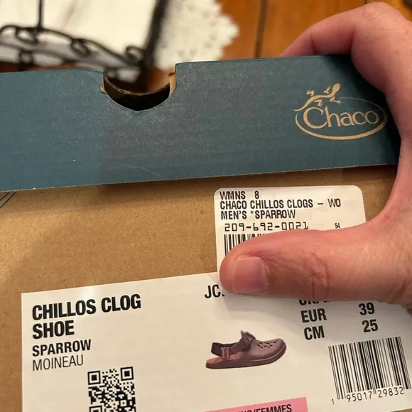 Chaco Women’s Size 8 Chilios Clog Shoes Brown NWT Water Sandals Sparrow
