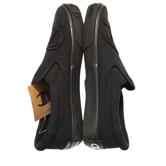 Champion Life™ Metro Slip-On Black Canvas Big Kids Sneaker Size 6Y
