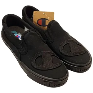 Champion Life™ Metro Slip-On Black Canvas Big Kids Sneaker Size 6Y